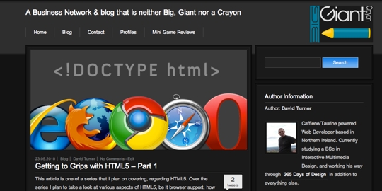 Getting to Grips with HTML5 - Post on the BGC